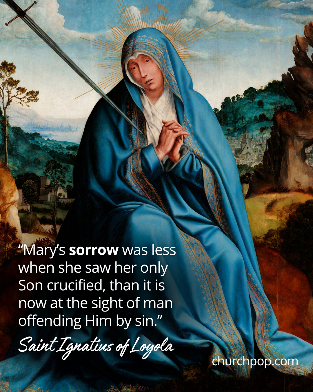  ignatius of loyola spiritual exercises, our lady of sorrows catholic church, our lady of sorrows prayer