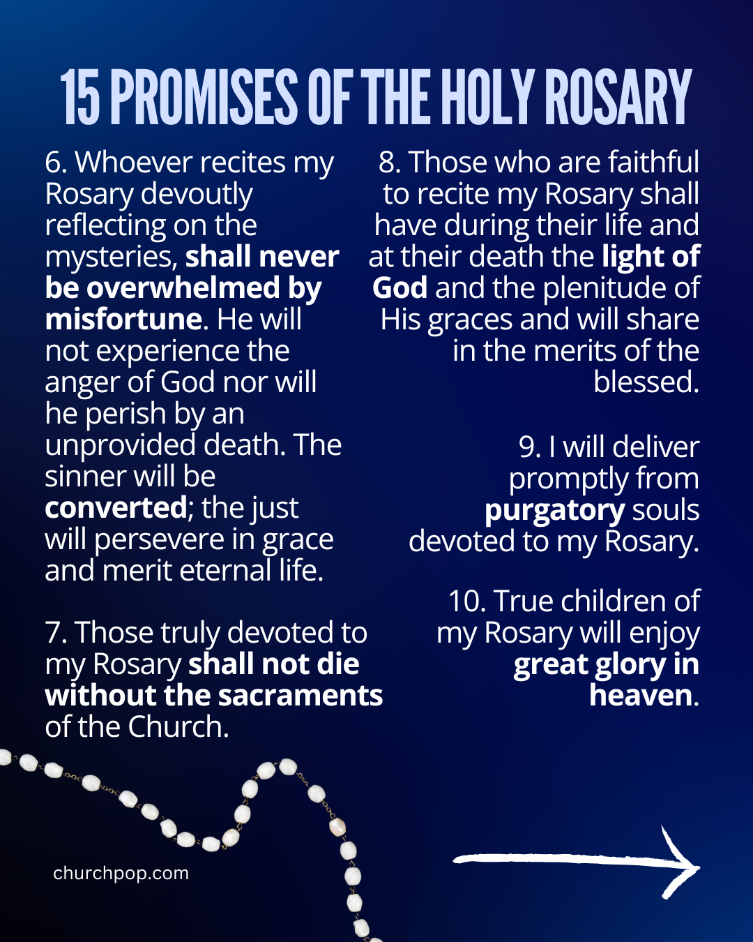 holy rosary promises