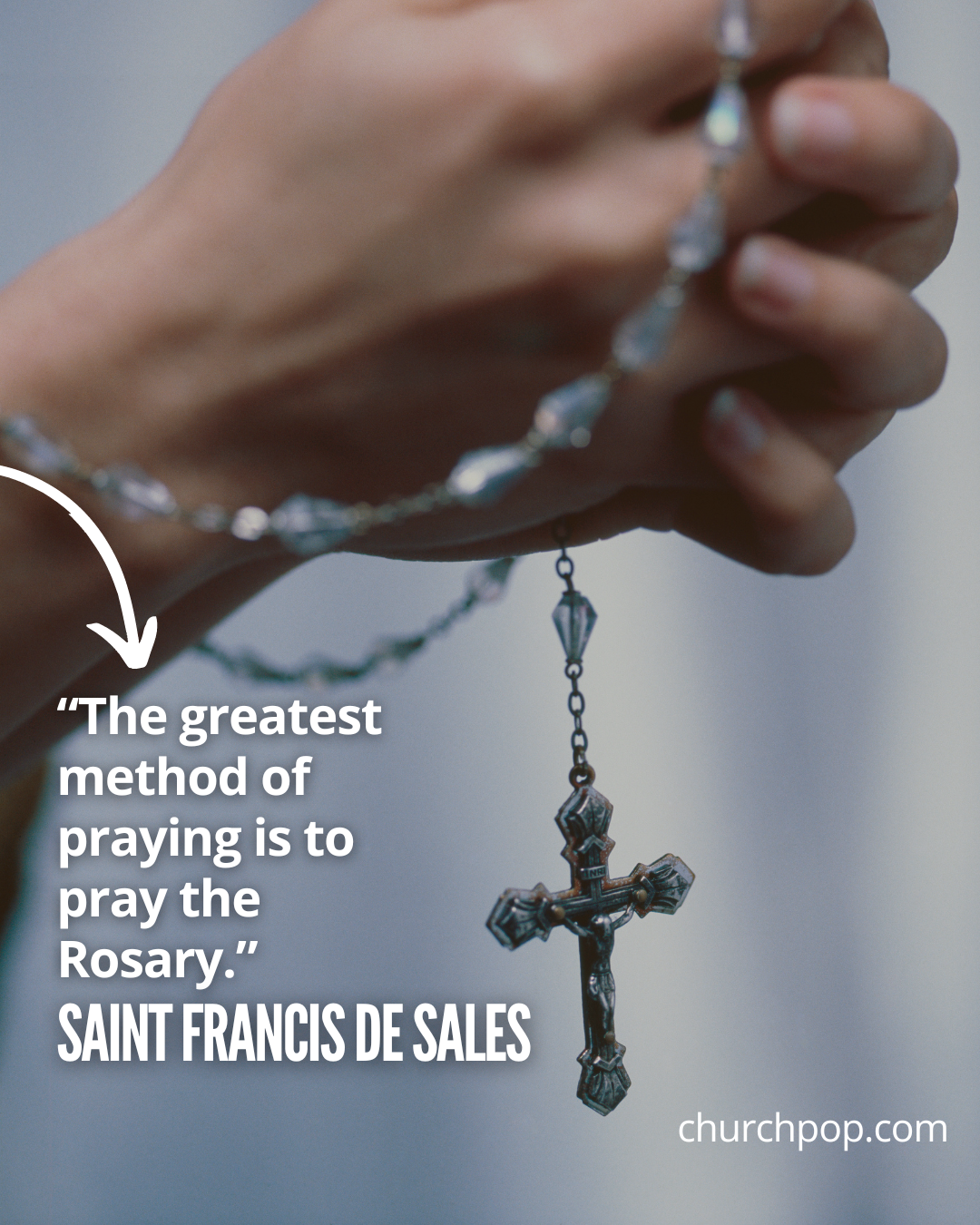 quotes for rosary, rosary images with quotes, hail mary prayer rosary, francis de sales