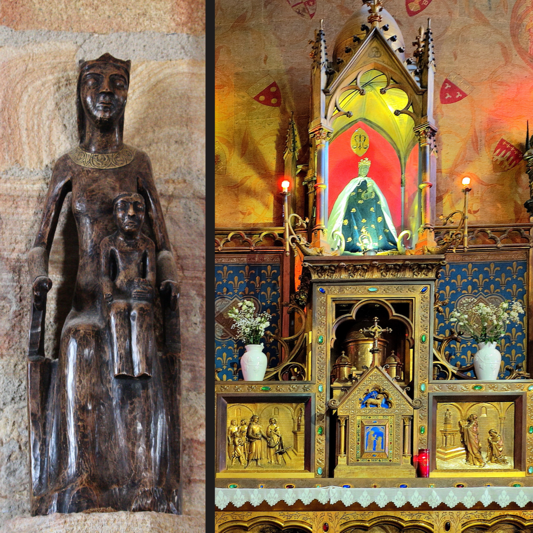 rocamadour france, black madonna, black virgin, miracles, our lady