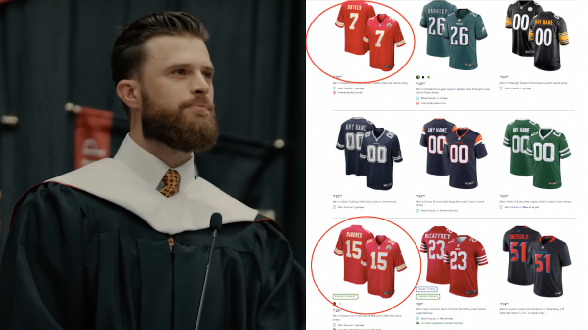 Harrison Butker's Jersey Tops Sales After Graduation Speech