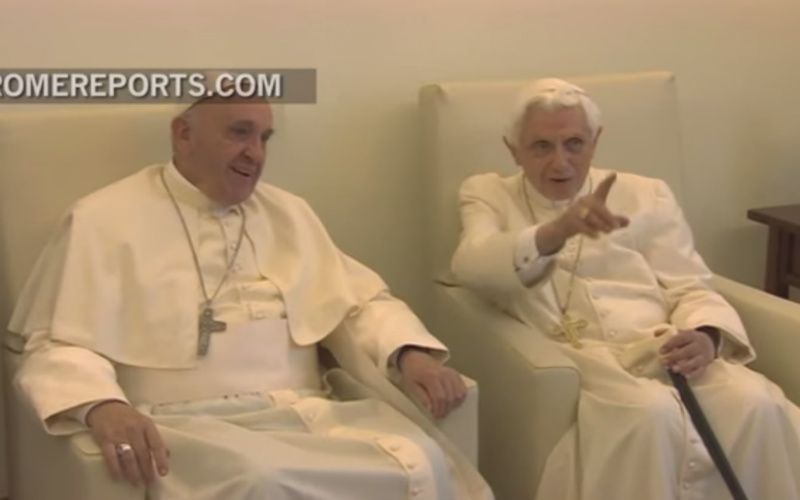 Watch Pope Francis Meet Up with His Buddy Pope Emeritus Benedict XVI