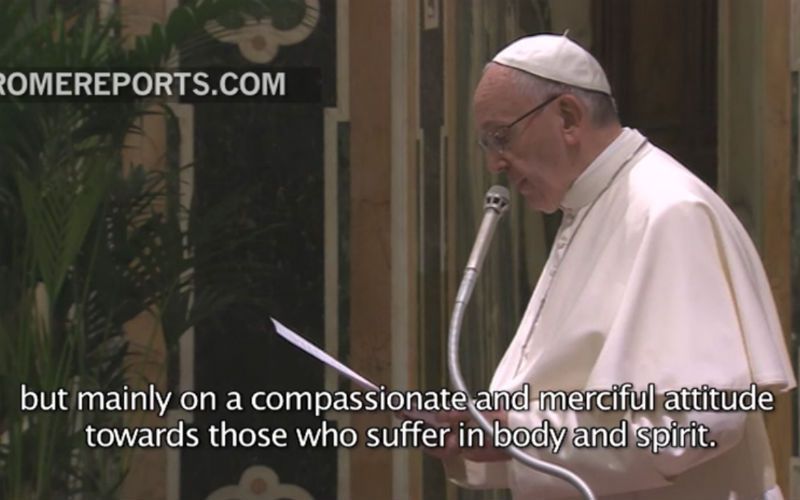 Pope Denounces the False Compassion of Euthanasia