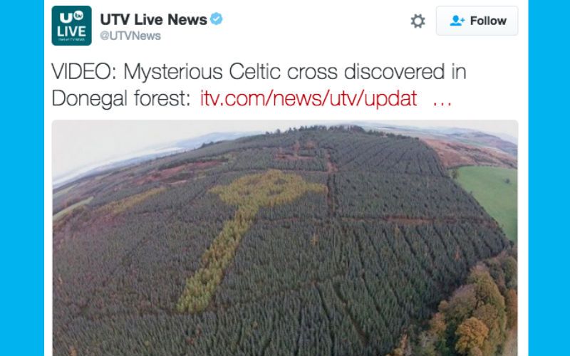 The Mystery of the Newly Discovered Giant Celtic Cross in an Irish Forest