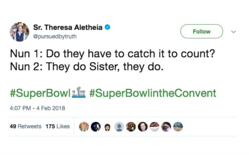 Nuns Post Hilarious Tweets on the Super Bowl: The Best of #SuperBowlintheConvent!