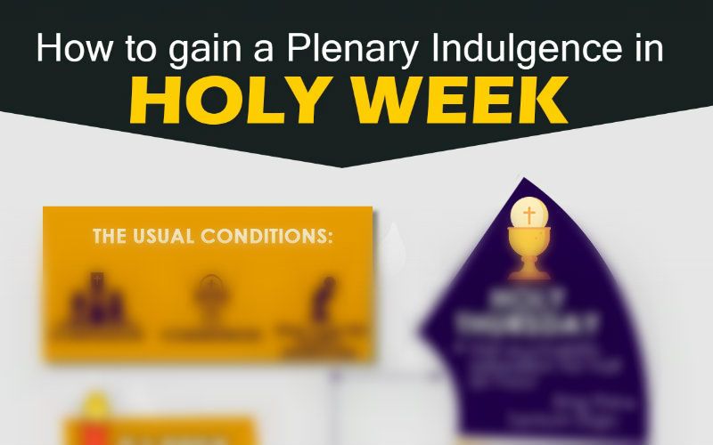 How to Gain a Plenary Indulgence this Holy Week, In One Infographic
