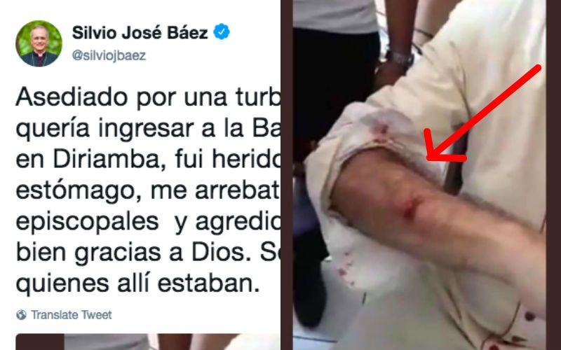 3 Bishops Attacked by Mob While Defending Basilica, One Tweets Pics of His Wounds