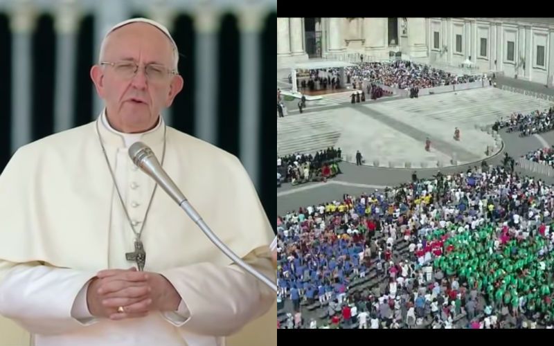 Did the Crowds at St. Peter's Square Really Chant "Viganò" Today? Here's the Truth