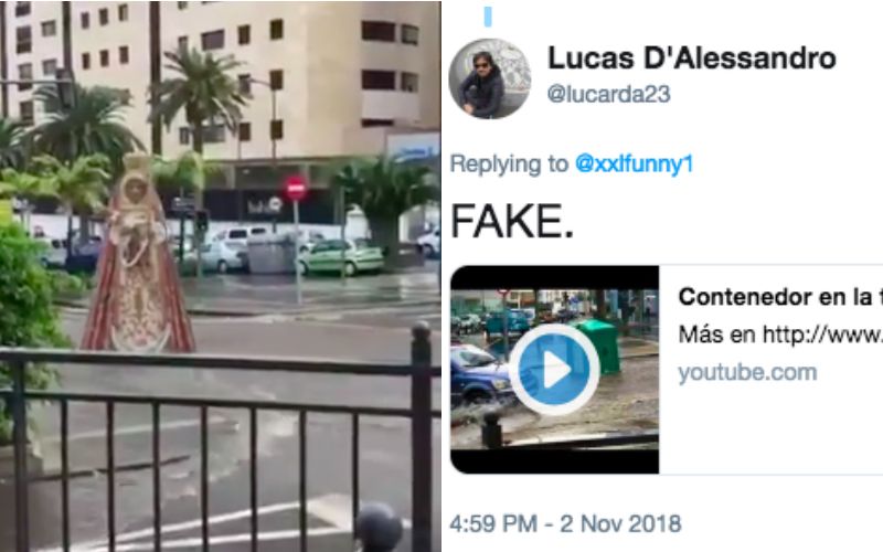 Did a Giant Virgin Mary Statue Float Down a Flooded Street in Viral Video? Here's the Truth
