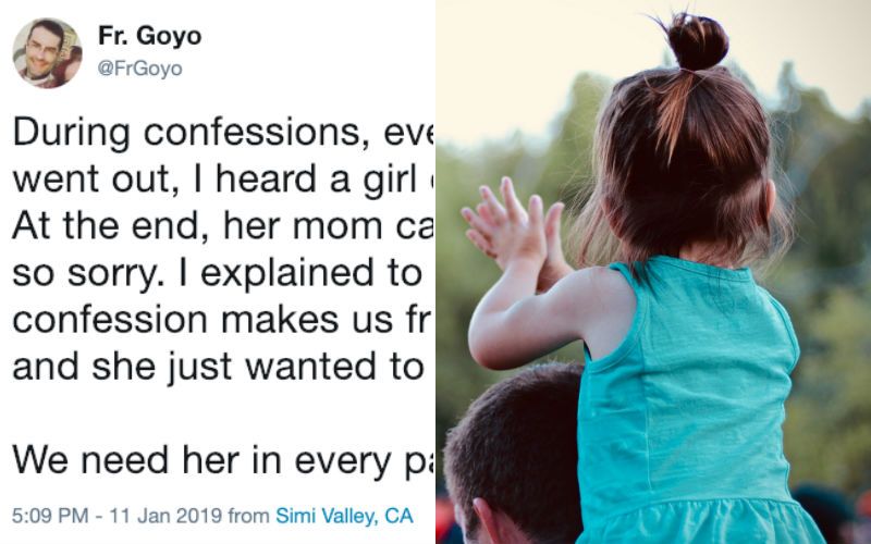 Celebrating After Confession? Why This Little Girl Thinks It's Appropriate in Precious Story