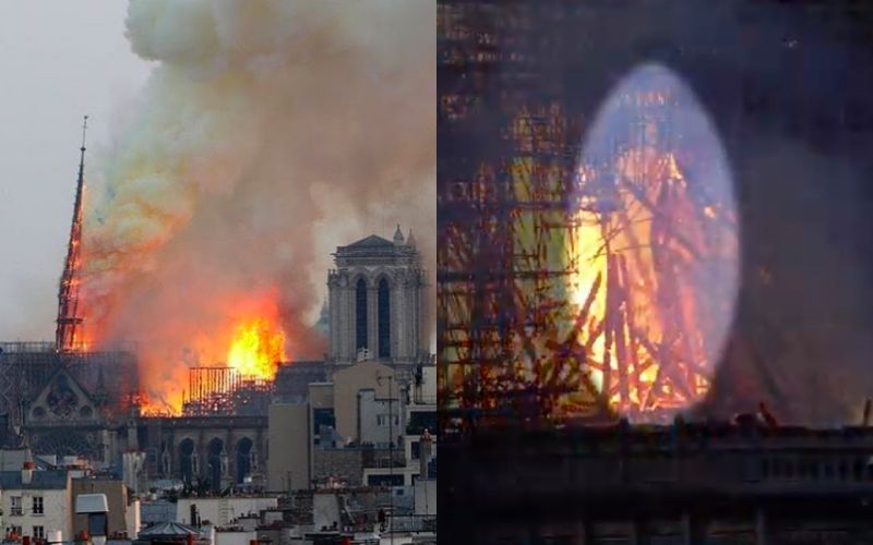 Did the Risen Jesus Appear in Notre Dame's Flames? ...Or is it Our Lady?