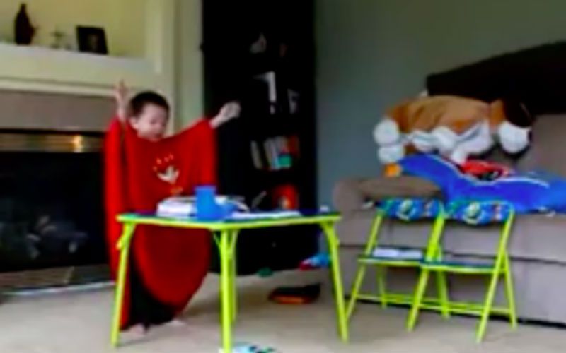 Video of Little Boy Pretending to Celebrate Mass in Latin Goes Viral - Watch it Here!