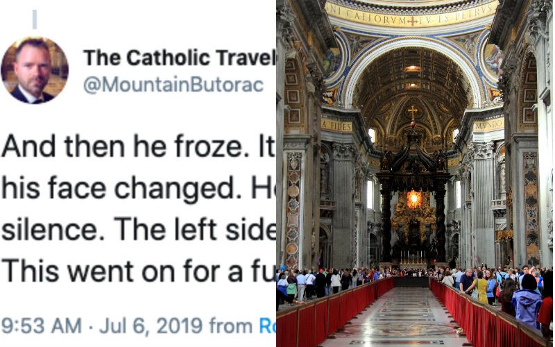 "The Most Bizarre and Scary Mass Moment I've Experienced": In Rome This Sunday