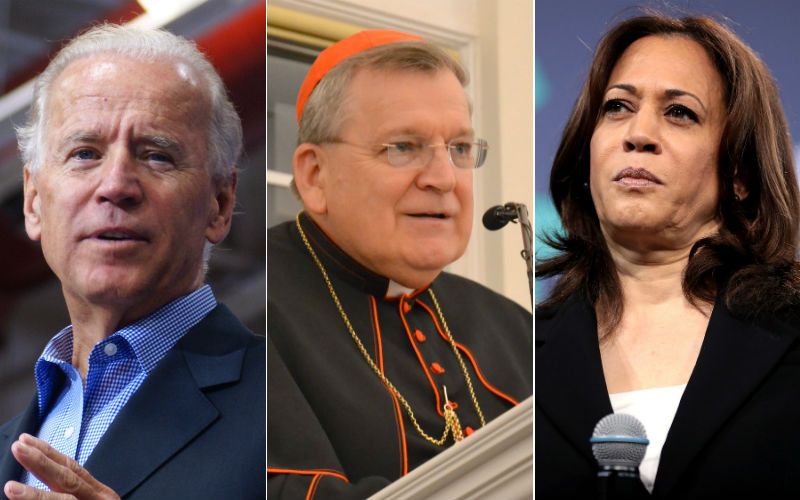 “That’s a Scandal”: Cardinal Burke Rebukes Joe Biden, Kamala Harris, Says Capitol Hill Attacks Catholic Faith