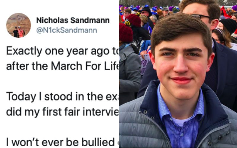 Covington Catholic Nick Sandmann Attends 2020 March for Life: "I Won't Ever Be Bullied..."
