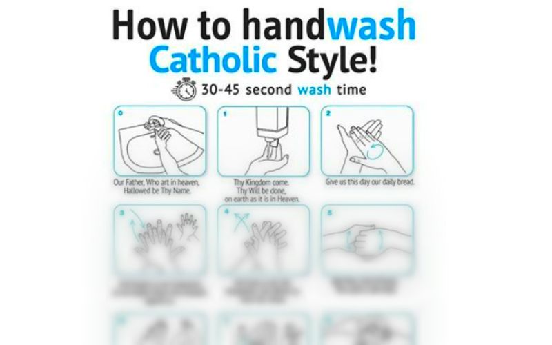 Washing Your Hands, Catholic Style! -  In One Awesome Infographic