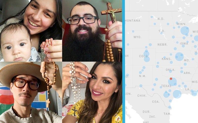 Catholics Around the World Are Praying the Rosary Together with New Website "Map of Hope"
