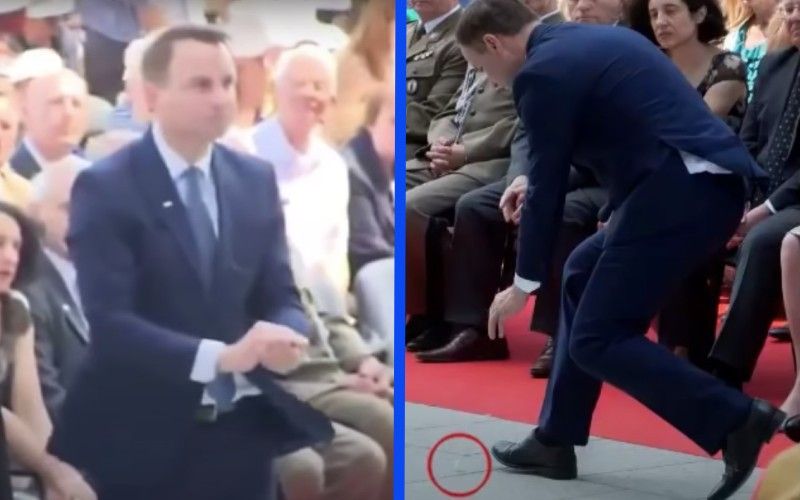 Incredible: President of Poland Saves Dropped Eucharist From Blowing Away in the Wind (Video Inside)