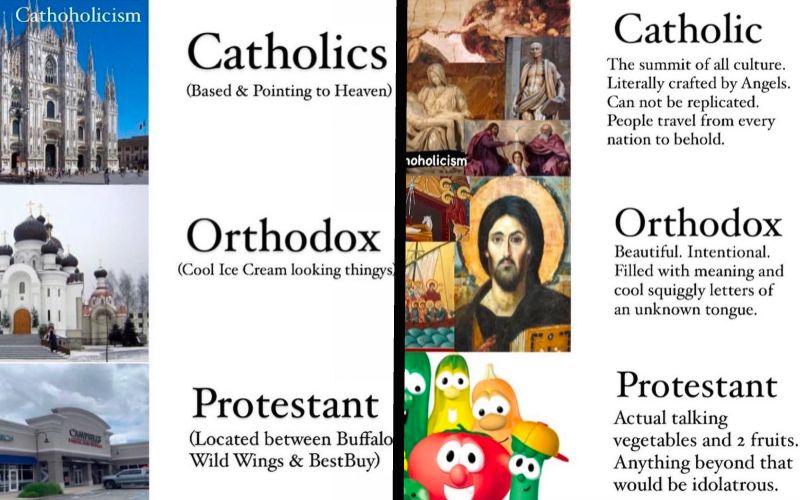 Catholic vs. Orthodox vs. Protestant: How to Tell the Difference, in 10 Hilarious Memes