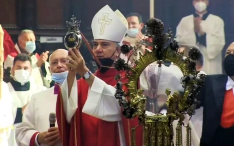 Blood of St. Januarius Miraculously Liquifies on Sept. 2021 Feast Day ...