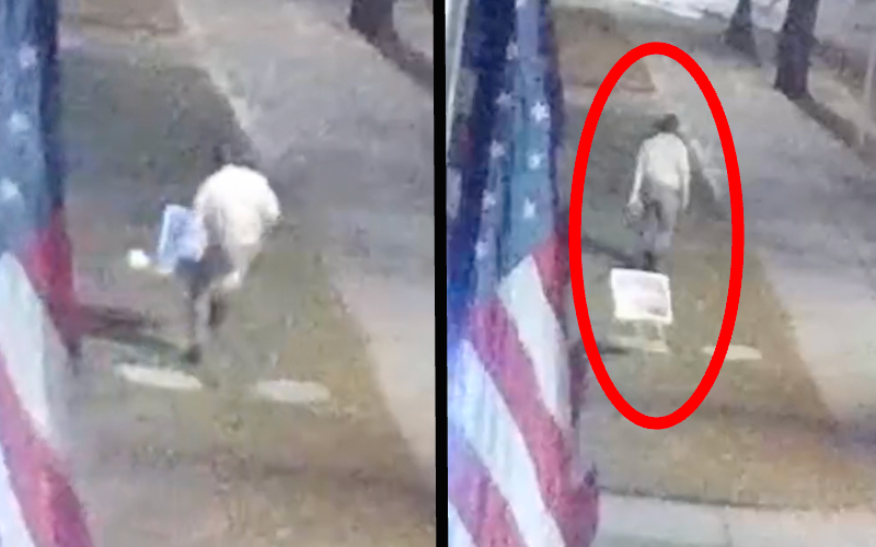 Man Kicks Pro-Life Sign at Catholic School & It Flips, Lands Upright in ...